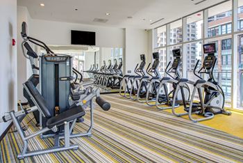 Cardio studio at Eleven40, Chicago